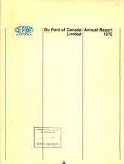 Du Pont Company of Canada Limited 1975 cover