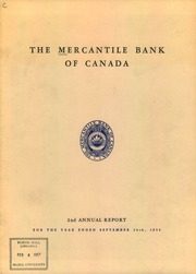 Mercantile Bank of Canada 1955 cover
