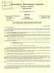 Investment Foundation Limited 1967 cover