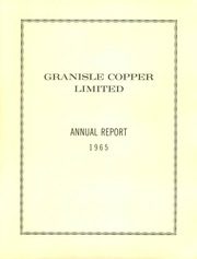 Granisle Copper Limited 1965 cover