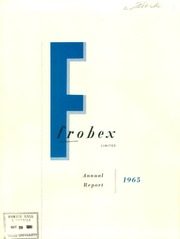 Frobex Limited 1965 cover