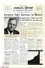 Dominion Stores Limited 1952 cover