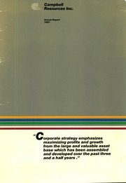 Campbell Resources Inc 1983 cover