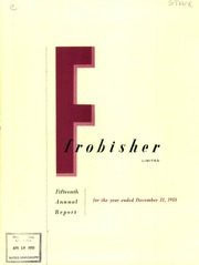 Frobisher Limited 1958 cover