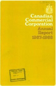 Canadian Commercial Corporation 1968 cover