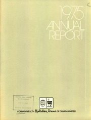 Commonwealth Holiday Inns of Canada Limited 1975 cover