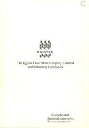 Ogilvie Flour Mills Company Limited 1970 cover