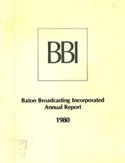 Baton Broadcasting Incorporated 1980 cover