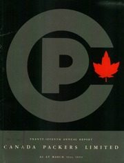 Canada Packers Limited 1954 cover