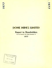 Dome Mines, Ltd 1977 cover