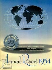 International Metal Industries Limited 1954 cover