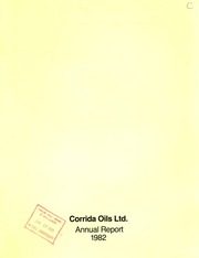 Corrida Oils Limited 1982 cover