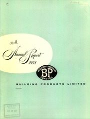 Building Products Limited 1958 cover