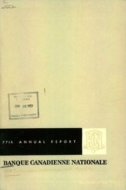 Banque Canadienne Nationale 1951 cover