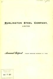 Burlington Steel Co. Ltd 1956 cover