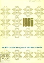 Dupuis Freres,Limitee 1965 cover