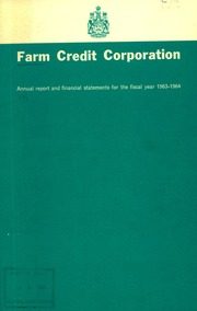 Farm Credit Canada 1964 cover