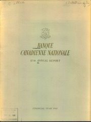 Banque Canadienne Nationale 1961 cover