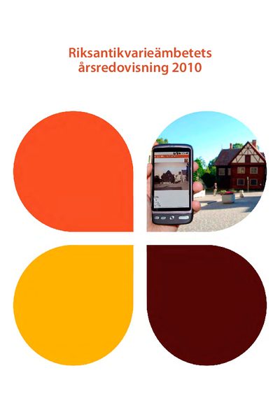 Riksantikvarieämbetet (Swedish National Heritage Board) 2010 cover
