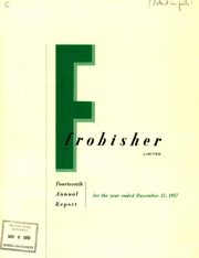 Frobisher Limited 1957 cover