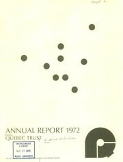 Fiducie de Quebec 1972 cover