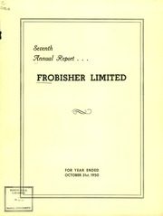 Frobisher Limited 1950 cover