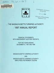 Massachusetts Turnpike Authority 1997 cover