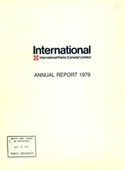 International Paints (Canada) Limited 1979 cover