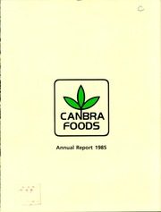 Canbra Foods Ltd 1985 cover