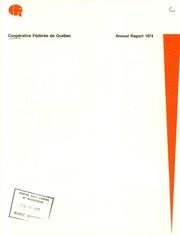Coopérative fédérée de Québec 1974 cover