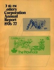 Ontario Lottery Corporation 1977 cover
