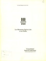 Ogilvie Mills Limited. Financials. 1979-4-30 1979 cover