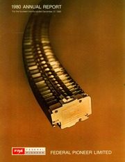 Federal Pioneer Limited 1980 cover