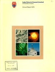 Lake Ontario Cement Limited 1975 cover