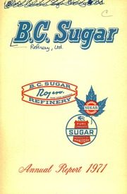 British Columbia Sugar Refinery, Limited 1971 cover