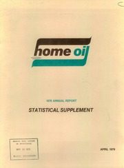 Home Oil Company Limited. Supplement. 1978-12-31 1978 cover