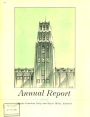 Anglo-Canadian Pulp and Paper Mills, Limited 1954 cover
