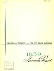 MacMillan, Bloedel and Powell River Limited 1959 cover