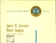 Lower St. Lawrence Power Company 1952 cover