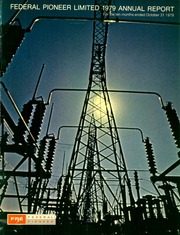 Federal Pioneer Limited 1979 cover