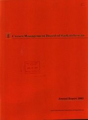 Crown Management Board of Saskatchewan 1983 cover
