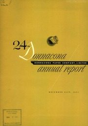 Donnacona Paper Co. Ltd 1951 cover