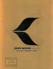 Pacific Western Airlines 1978 cover