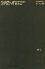 Francana Development Corporation Limited 1967 cover