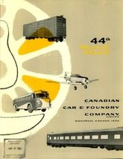 Canadian Car & Foundry Company, Limited 1953 cover