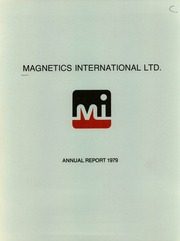 Magnetics International Incorporated 1979 cover