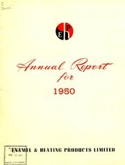 Enamel & Heating Products Limited 1950 cover