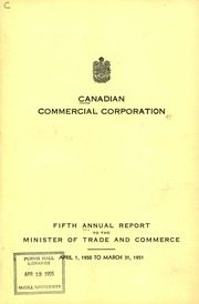 Canadian Commercial Corporation 1951 cover