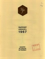 Fiducie de Quebec 1967 cover