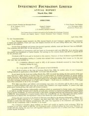 Investment Foundation Limited 1968 cover